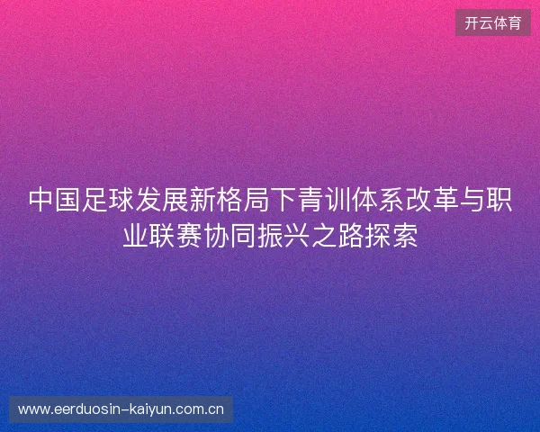 中国足球发展新格局下青训体系改革与职业联赛协同振兴之路探索